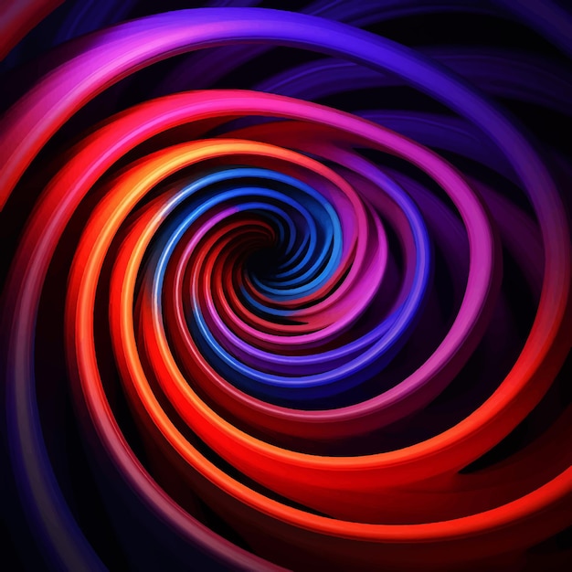 Vector swirl spiral explosion galaxy movement shine lines neon glowing curve fantasy futuristic speed