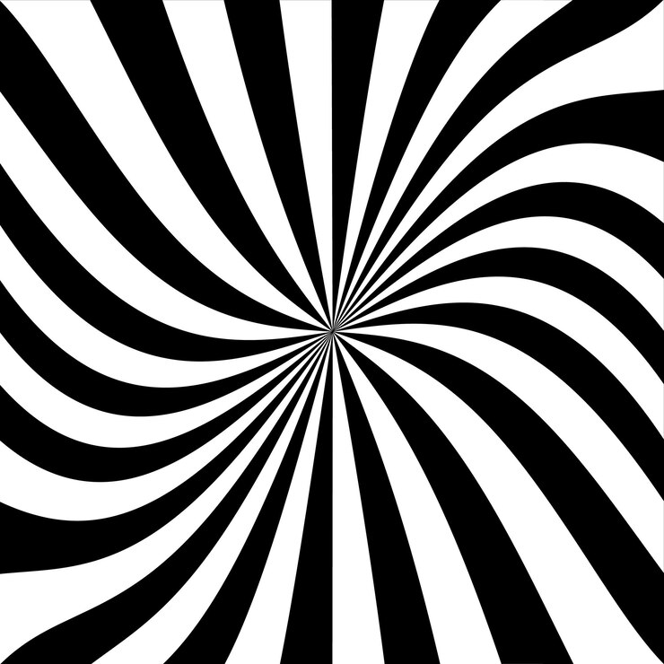 Vector swirling radial background