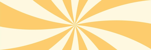 Вращающийся радиальный фон мороженого Векторная иллюстрация для вихревого дизайна Летний вихревой спиральный вихрь Желтые лучи вращения спирали Сходящиеся психоделические масштабируемые полосы Веселые лучи солнечного света