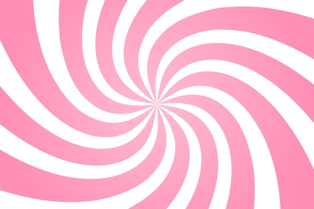 Swirling radial pattern background. Vector illustration for swirl design. Vortex starburst spiral twirl square. Helix rotation rays. Converging psychadelic scalable stripes. Fun sun light beams.