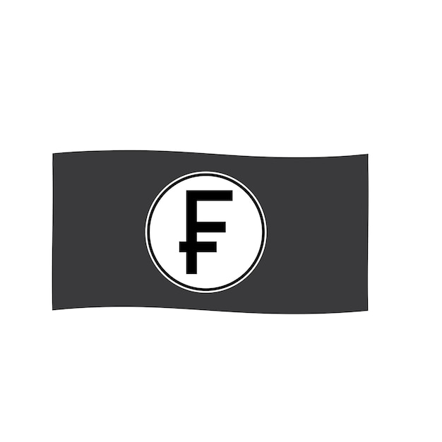 Swiss franc currency icon vector illustration design