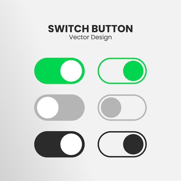 The switch button with a minimalist design