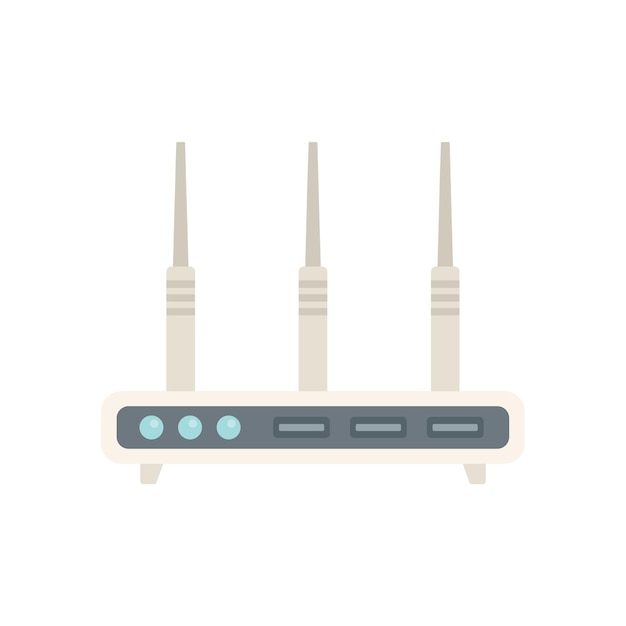 스위치 모뎀 아이콘 평면 벡터 무선 장치 인터넷 wifi 절연