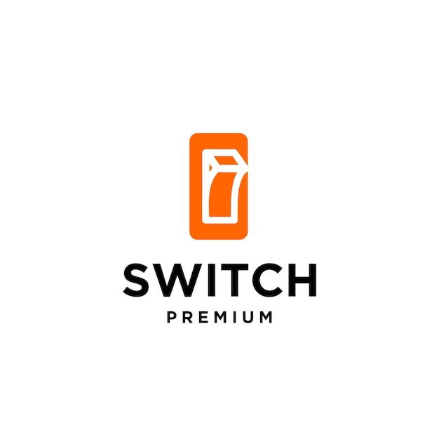 Switch on off button icon logo design