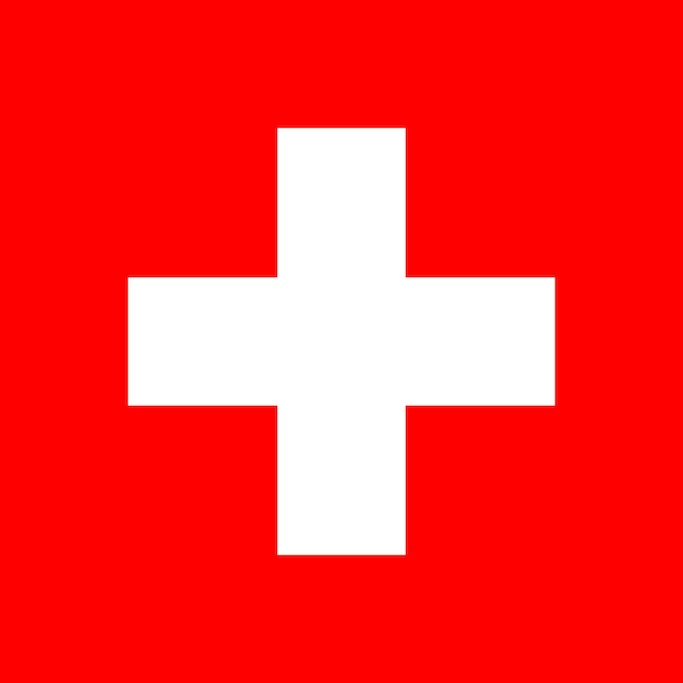 Switzerland flag simple illustration for independence day or election