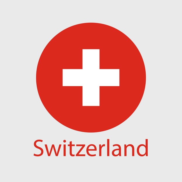 Switzerland flag vector icon