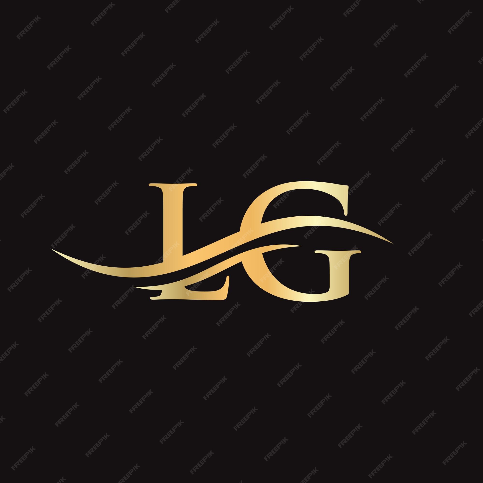 Premium Vector | Swoosh letter lg logo design for business and ...