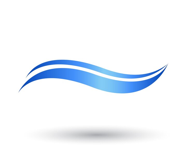 Vector swoosh logo abstract swoosh logo design template