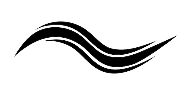 Vector swoosh zee golf logo sjabloon voor toerisme water icoon ontworpen