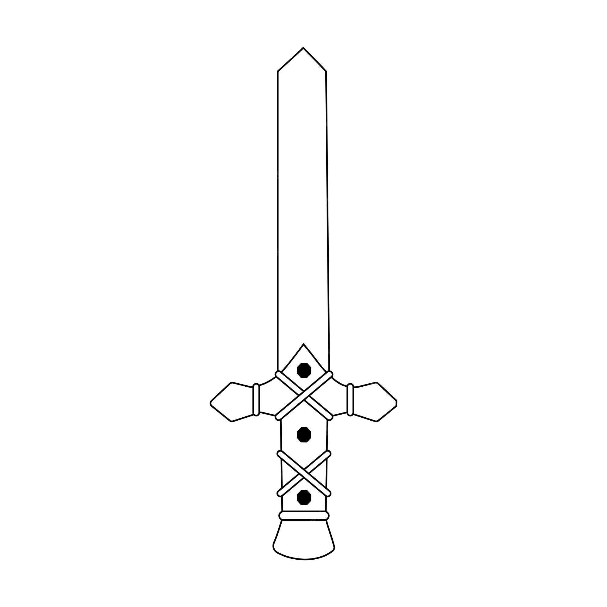 sword coloring page