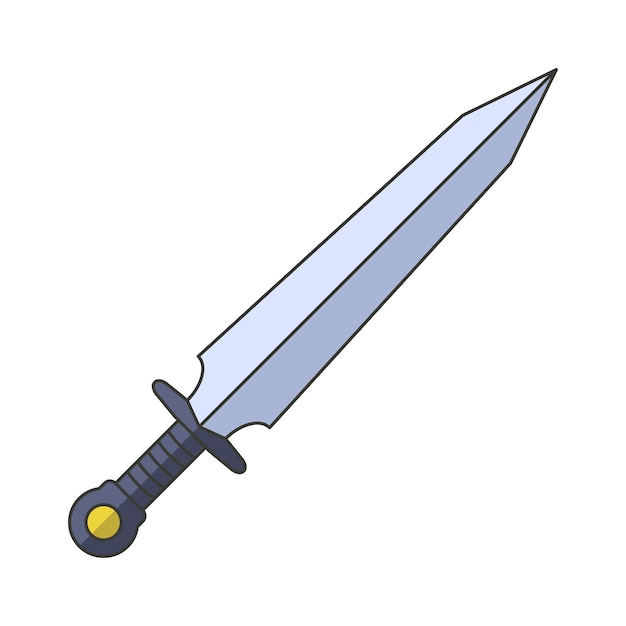 Sword icon vector on trendy style for design and print