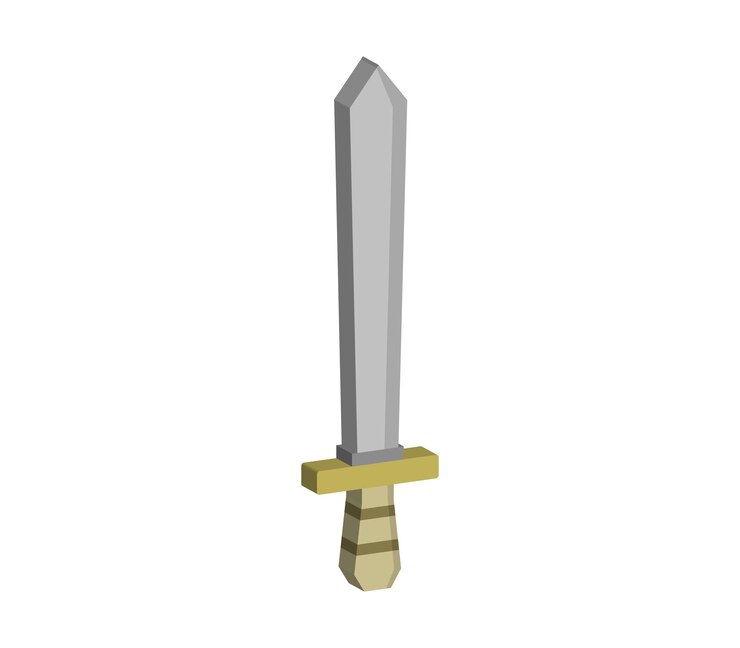 Vector sword illustrated