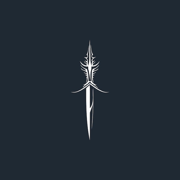 Sword logo design vector illustration