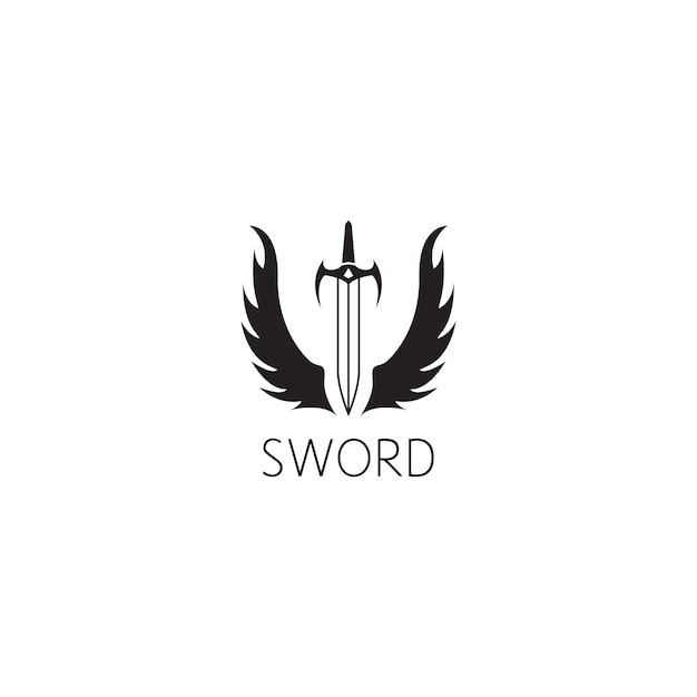 Sword logo graphic design concept