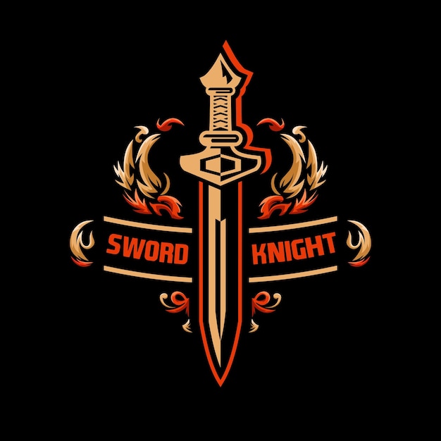 sword logo vector