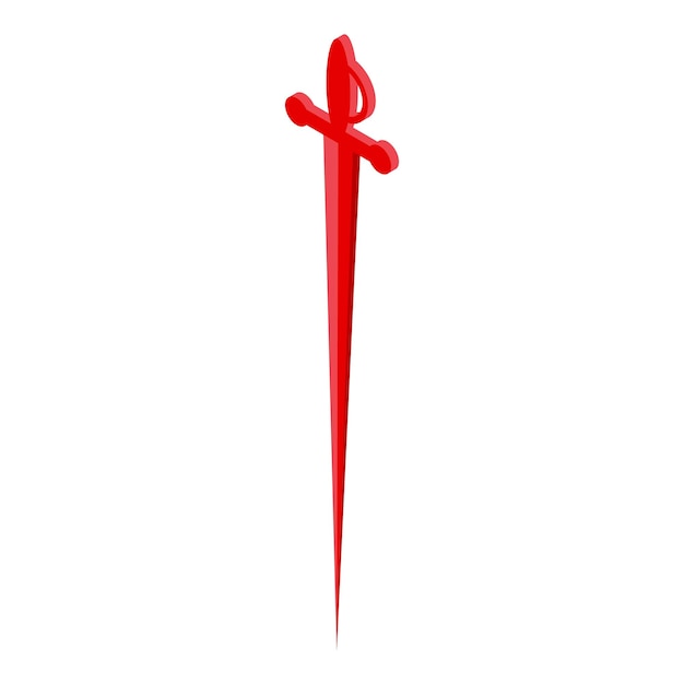칼 이쑤시개 아이콘 흰색 배경에 고립 된 웹 디자인을 위한 칼 이쑤시개 벡터 아이콘의 아이소메트릭