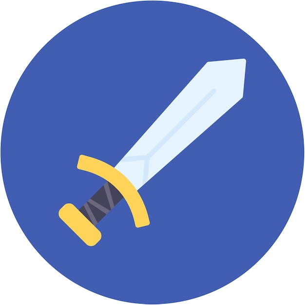 Vector sword toy vector illustratie stijl