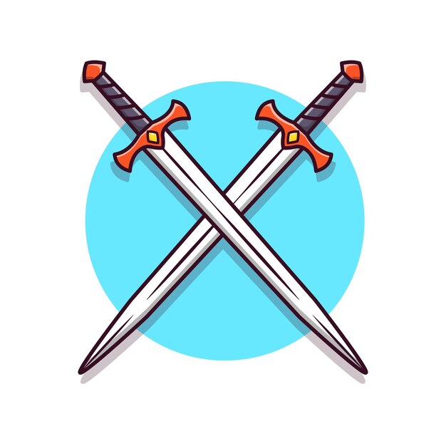 Vector sword vector illustration icon isolated