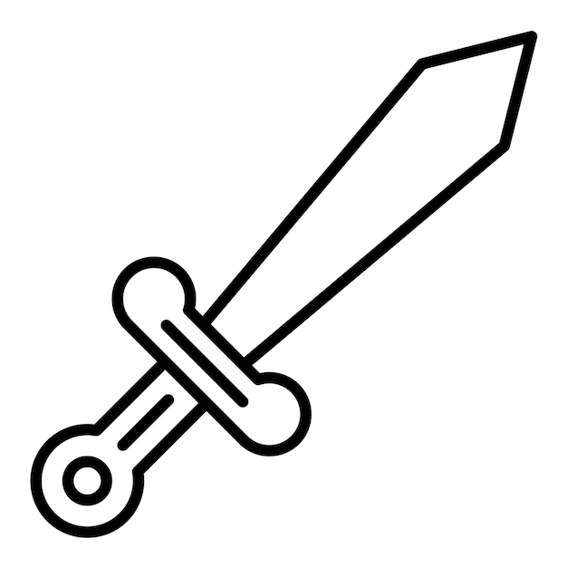 Стиль векторной иллюстрации меча