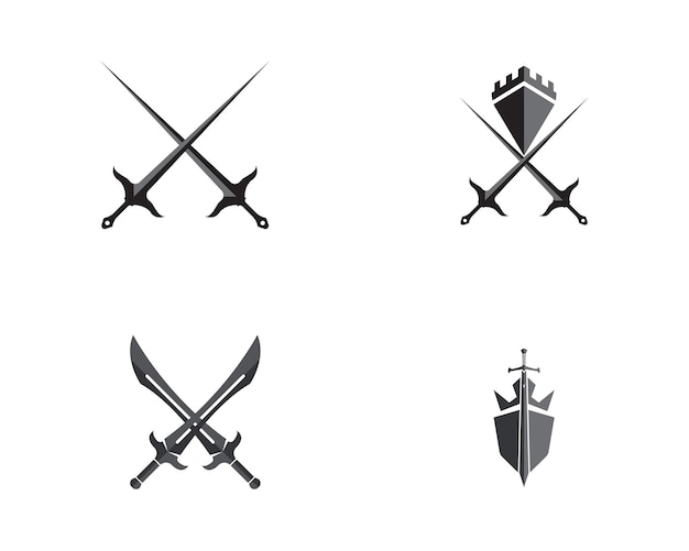 Sword vector logo illustrations