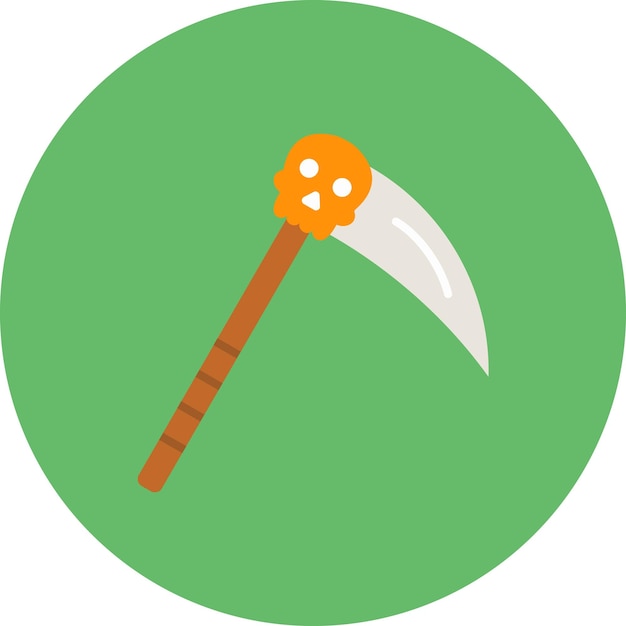 Vector a sword with a green background with a green background