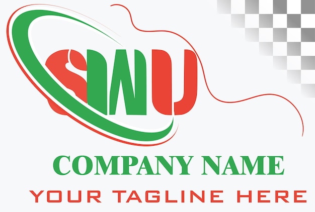 Vector swu letter logo design