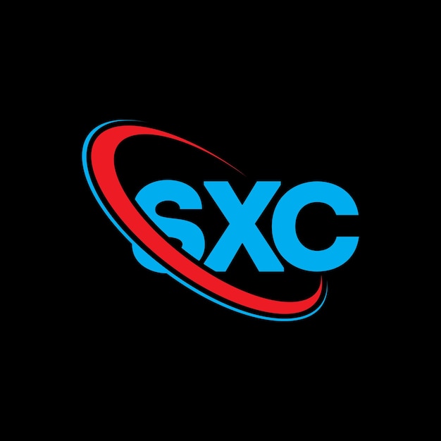 SXC logo SXC letter SXC letter logo design Initials SXC logo linked with circle and uppercase monogram logo SXC typography for technology business and real estate brand