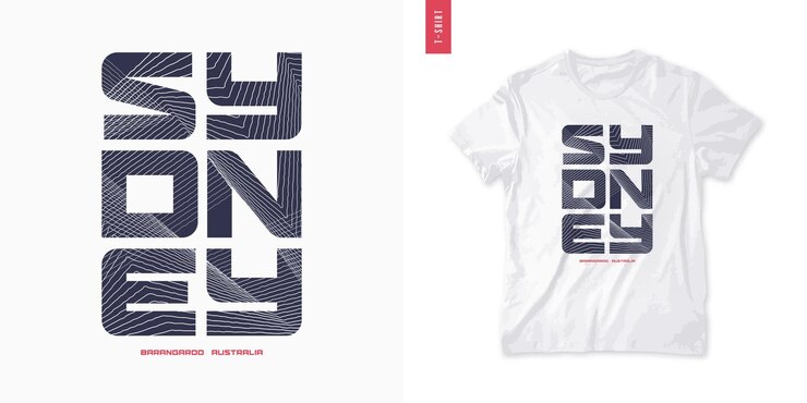 Vector sydney abstract geometric tshirt vector design poster print template