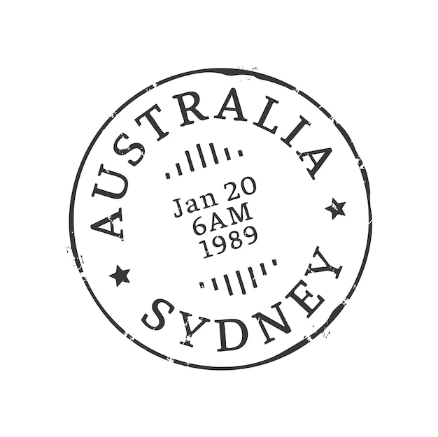 Sydney postage Australia vintage postal stamp