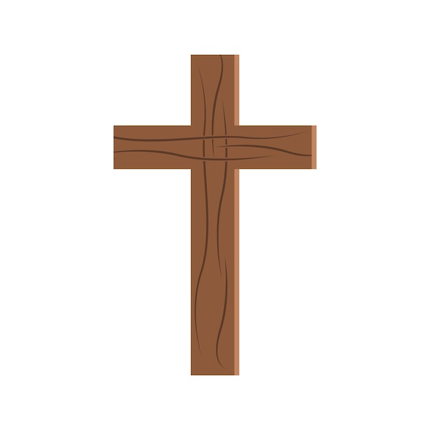 symbol of Christian crossvector icon illustration design