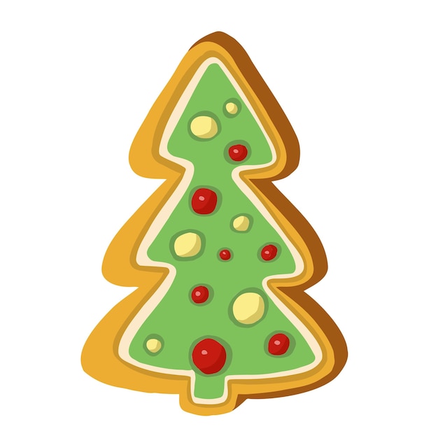 Symbol  christmas new year cookies bagel vector