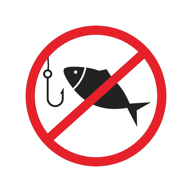 Vector in the symbol do not fish