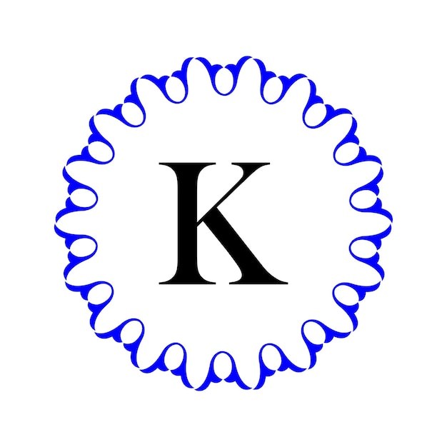 symbol illustration of a circle font vector icon simple logo design
