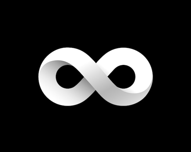 Symbol of infinity art info. Vector Illustration