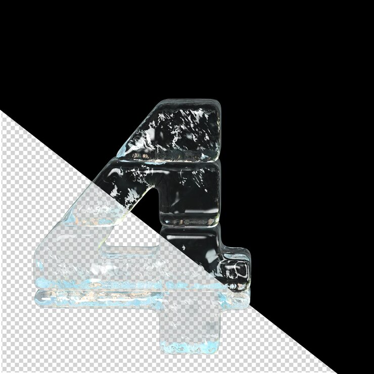Vector the symbol is made of ice number 4
