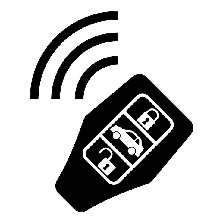 Vector symbol logo icon car key design vector illustration