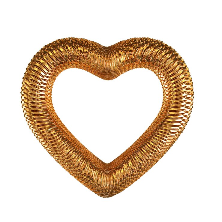 Vector symbol made in the form of a heart