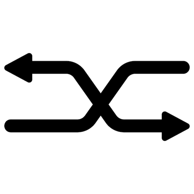 Символ вектора передачи данных двунаправленных стрелок