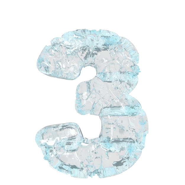 Symbolen gemaakt van ijs nummer 3