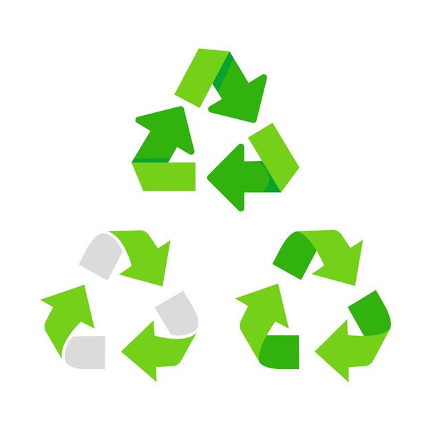 Vector symbolen voor recycling