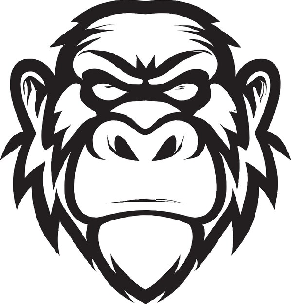 symbolic gorilla logo template