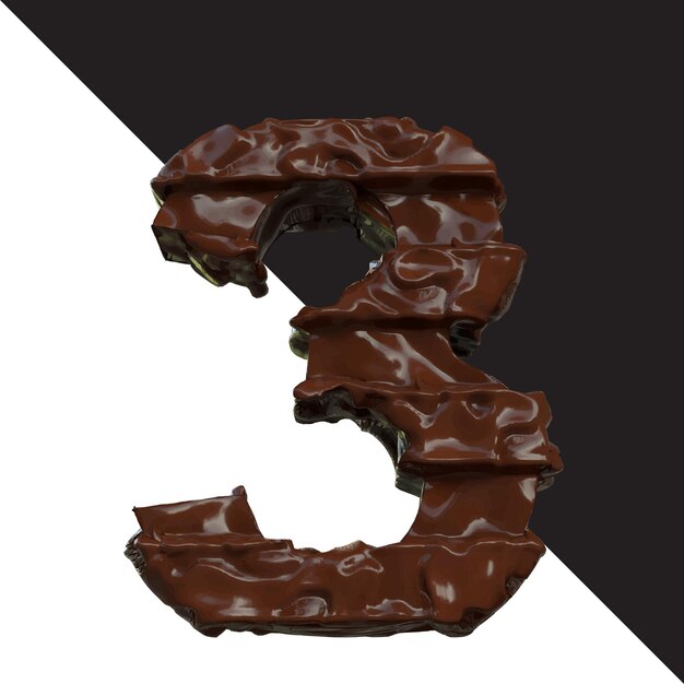 Vettore simboli di cioccolato numero 3