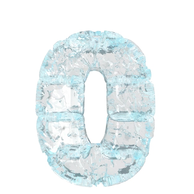 Symbols made of ice number 0