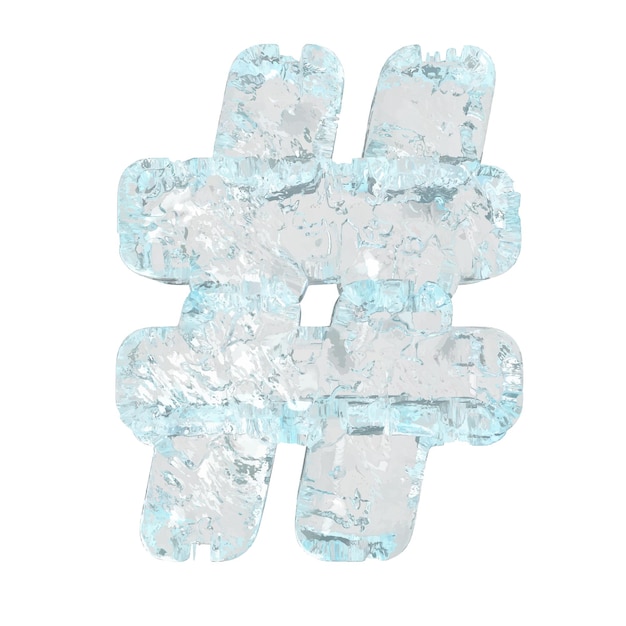 Symbols made of ice symbol