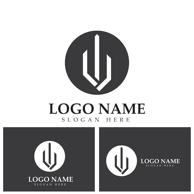 Symbool drietand logo vector sjabloon