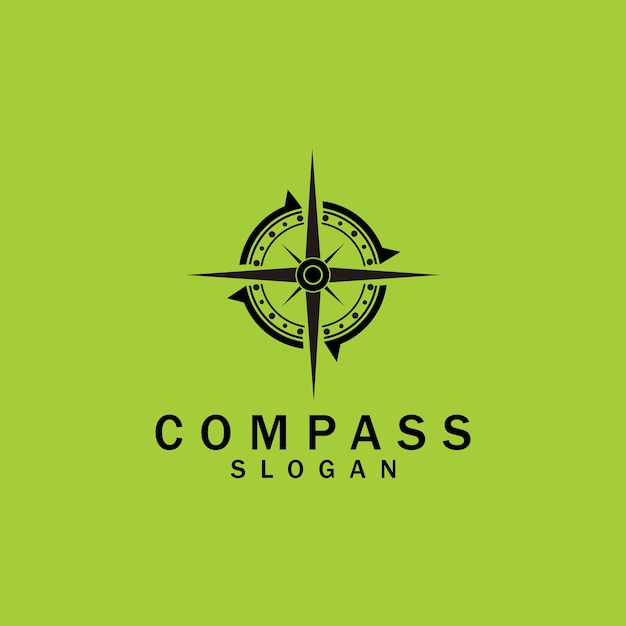 Symbool kompas logo ontwerp vector