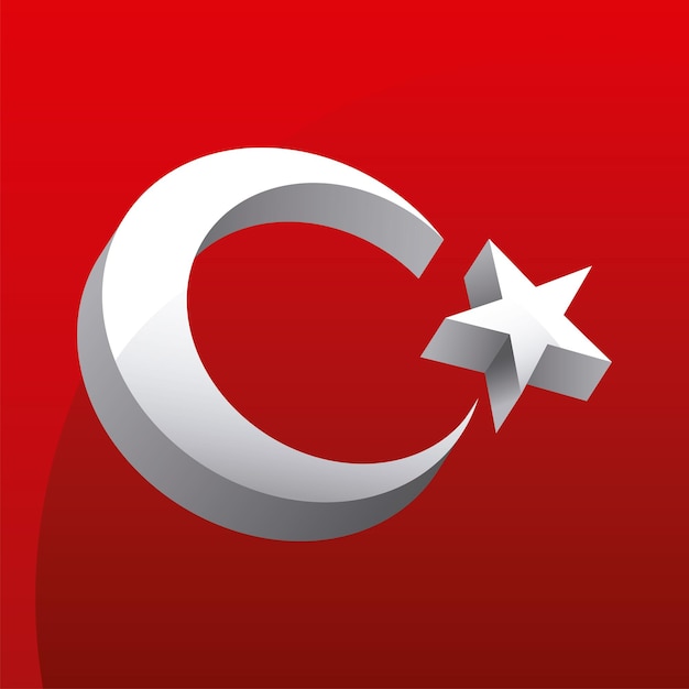 Symbool Turkije vlag