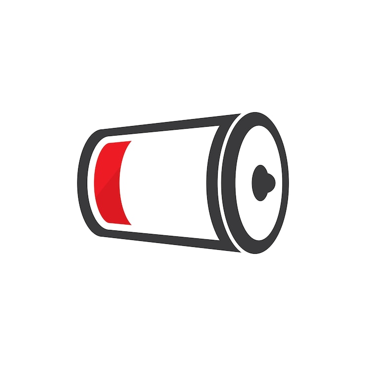Vector symbool van elektrische batterij logo pictogram illustratie