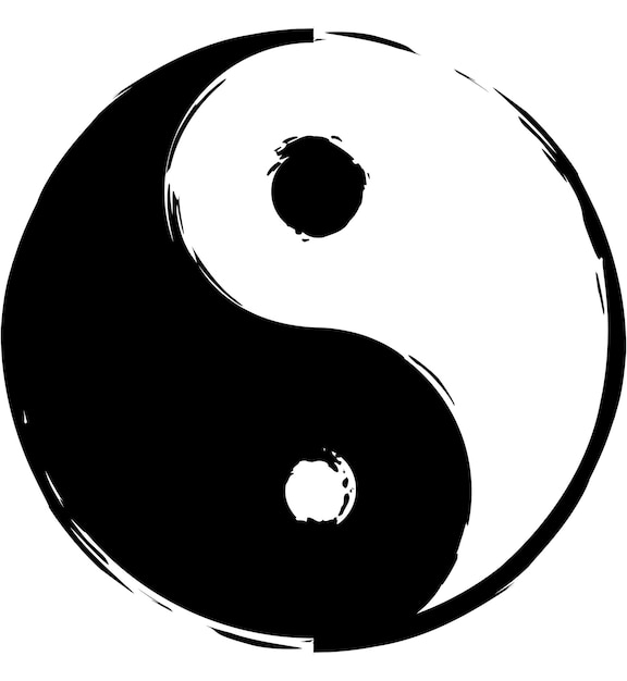 Vector symbool van yinyang