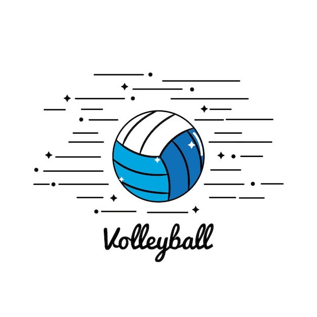 symbool volleybal speelpictogram